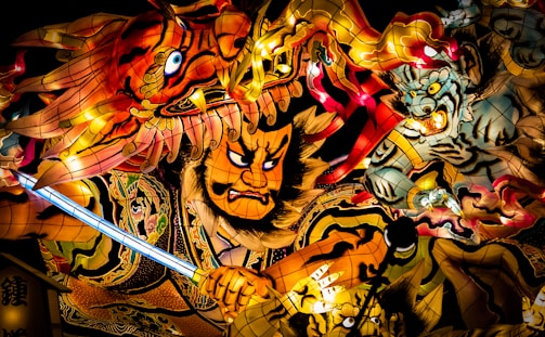 A detailed samurai tattoo, embodying honor and courage.