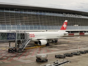 a large jetliner sitting on top of an airport tarmac