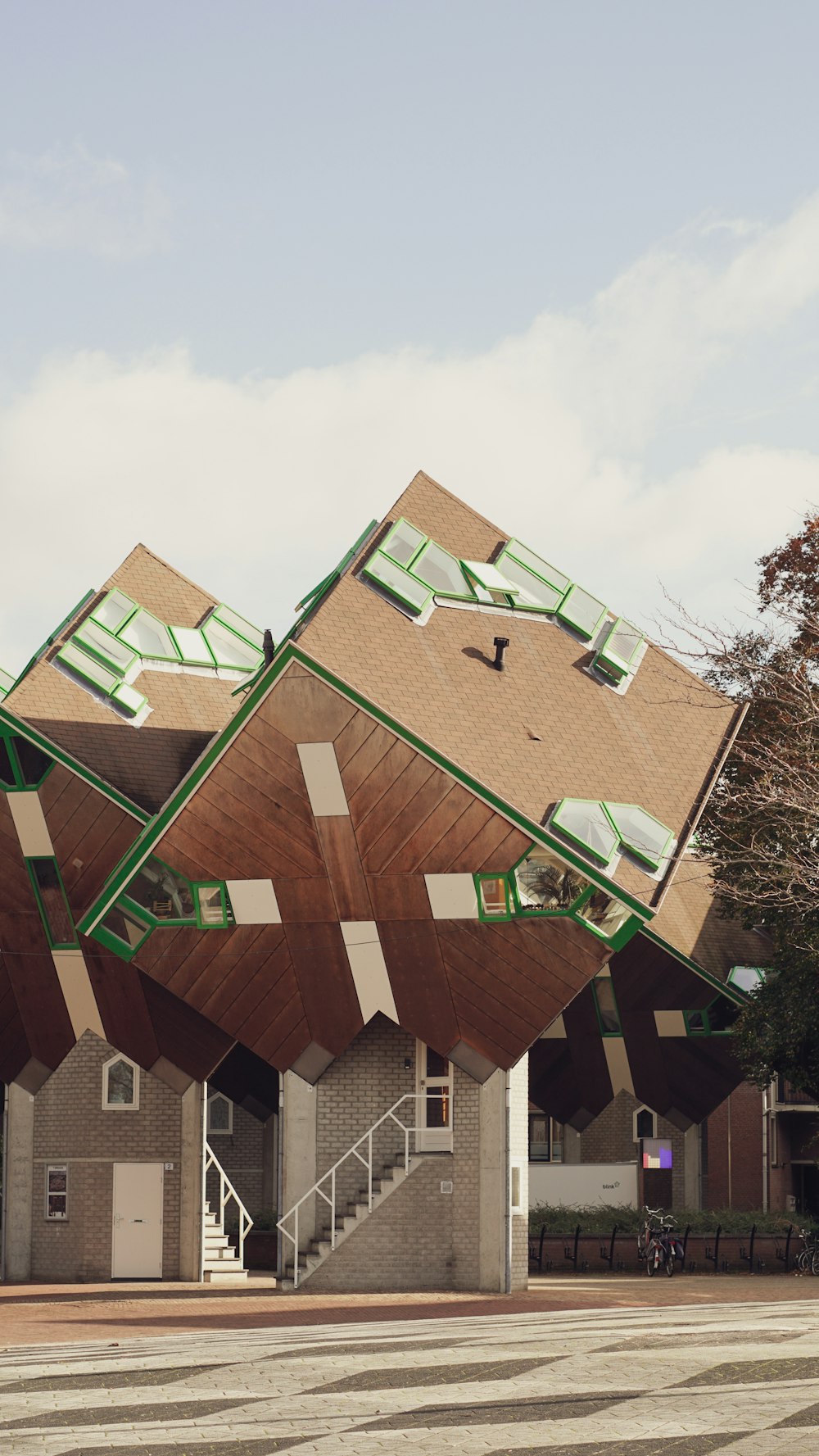 a large building with a bunch of windows on top of it