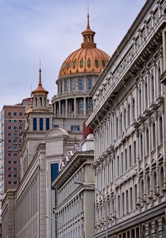 a large building with a dome on top of it
