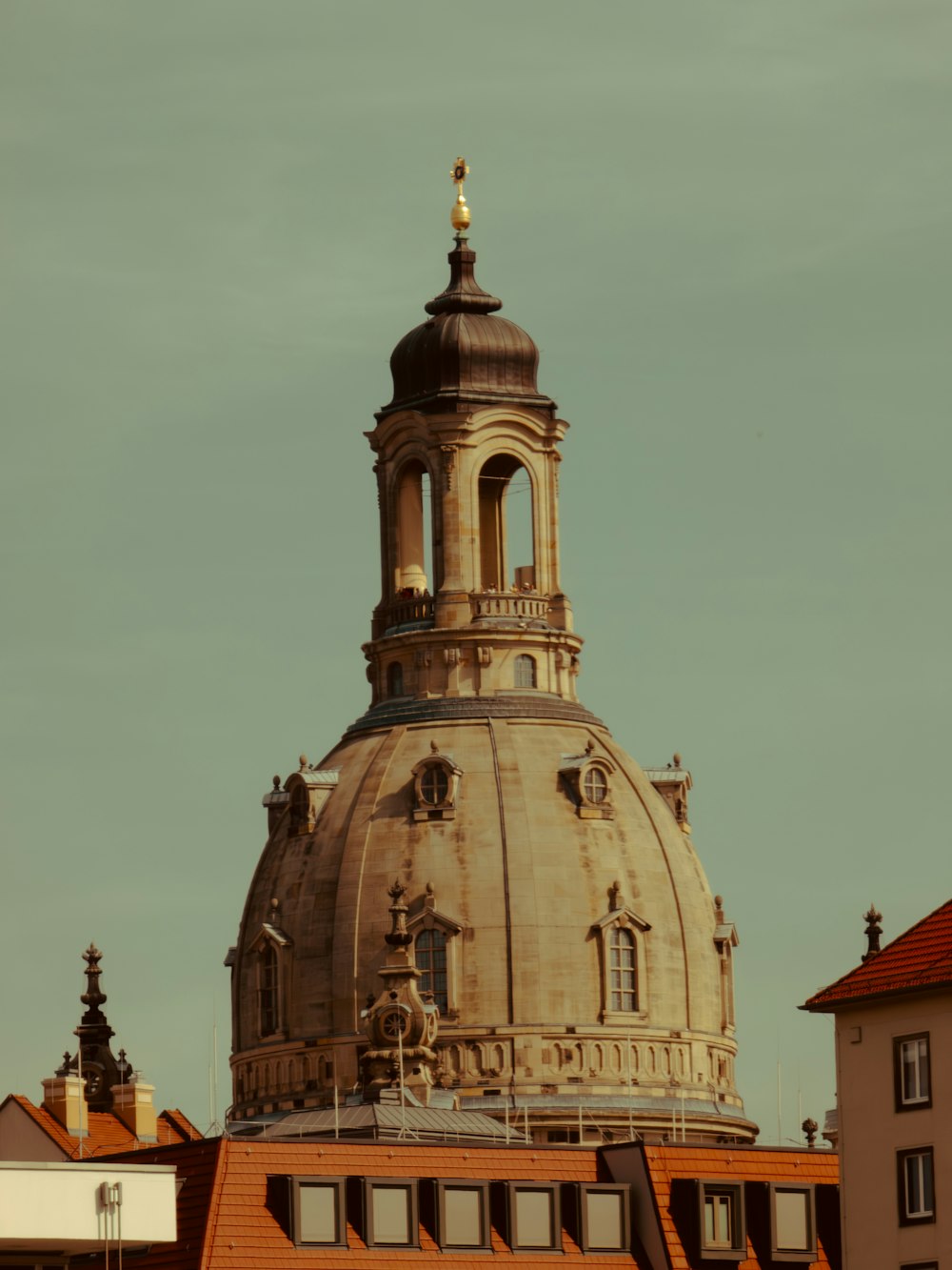 a large building with a clock on top of it