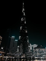 A nighttime cityscape reflecting the global reach of our financial analysis services.