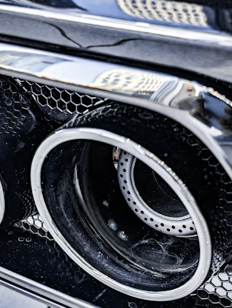 Detailed view of a catalytic converter used in air pollution control