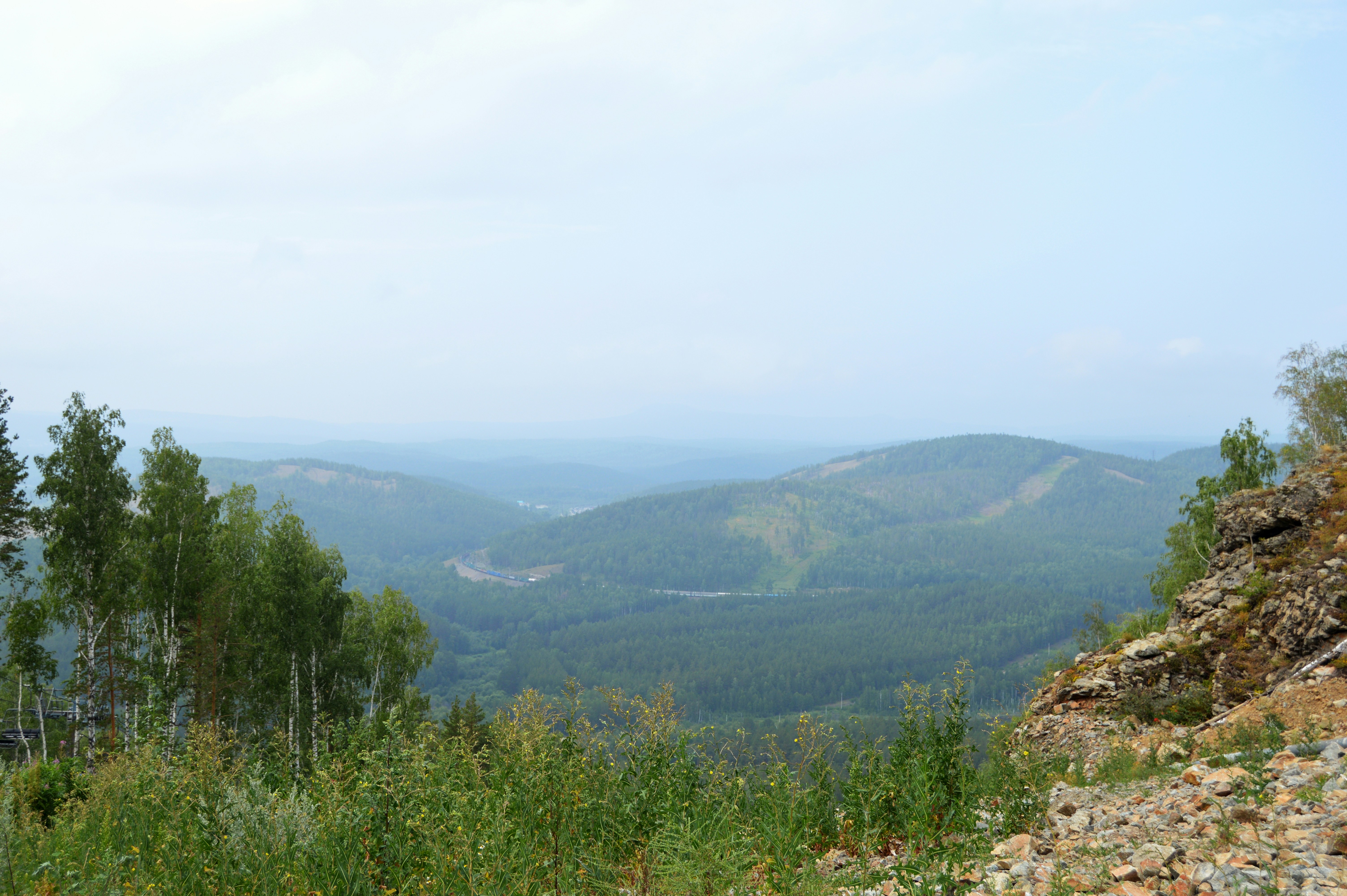 Vista desde la cima del Toubkal