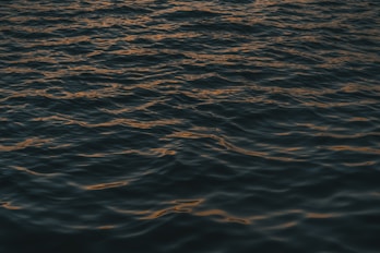 a body of water that has some waves on it