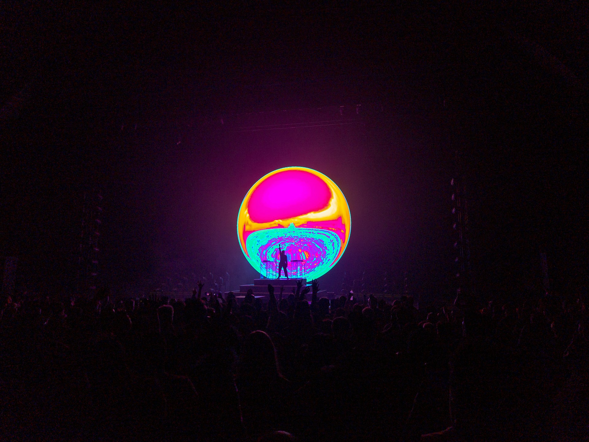 A vibrant screenshot of velvet's radar map showing nearby users in a colorful, dynamic interface.