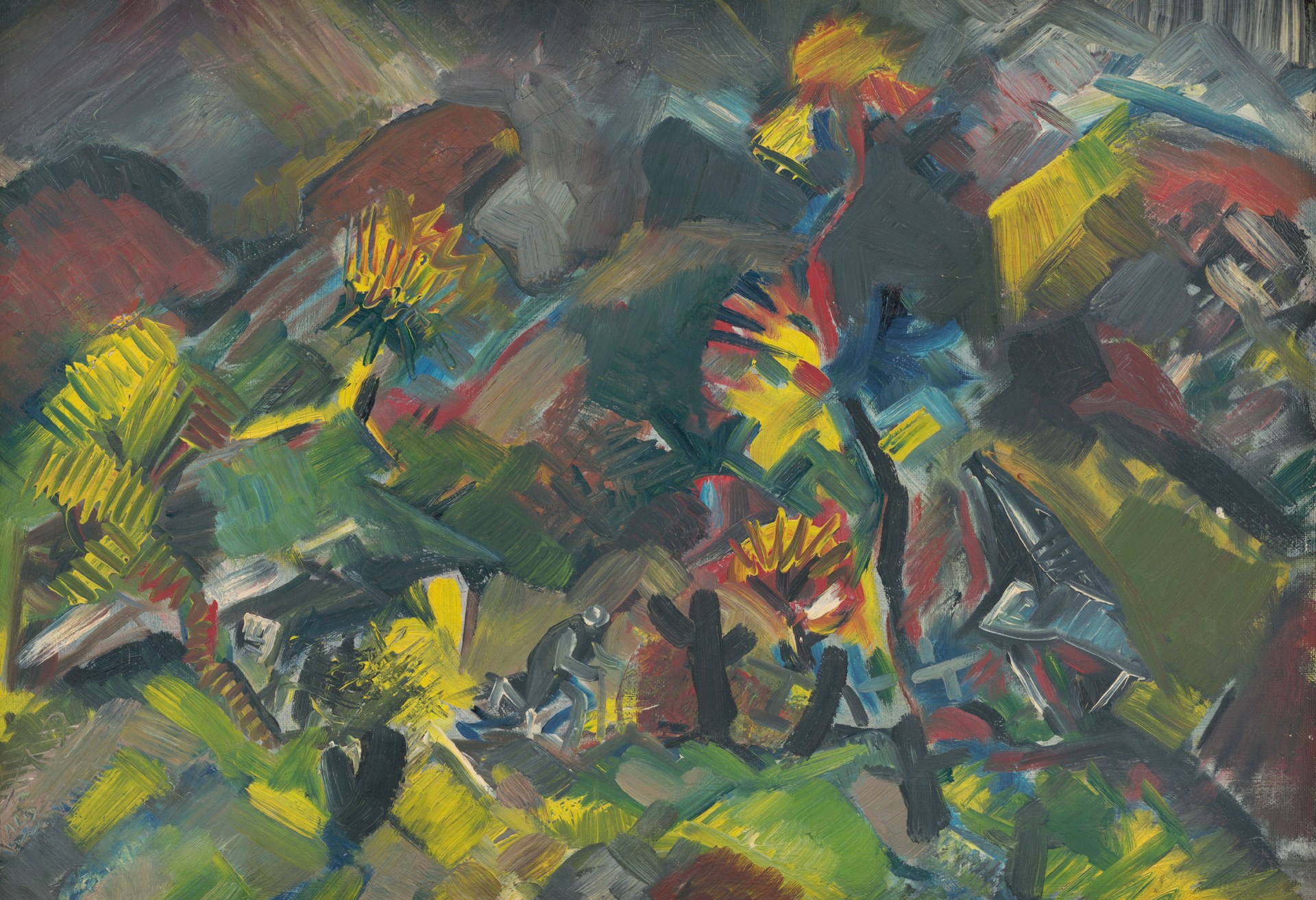 A vibrant mixed-media piece blending bold brushstrokes with delicate pencil sketches, capturing the essence of creative exploration.