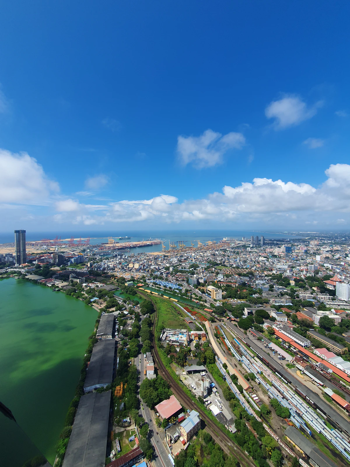 Colombo skyline beside the water