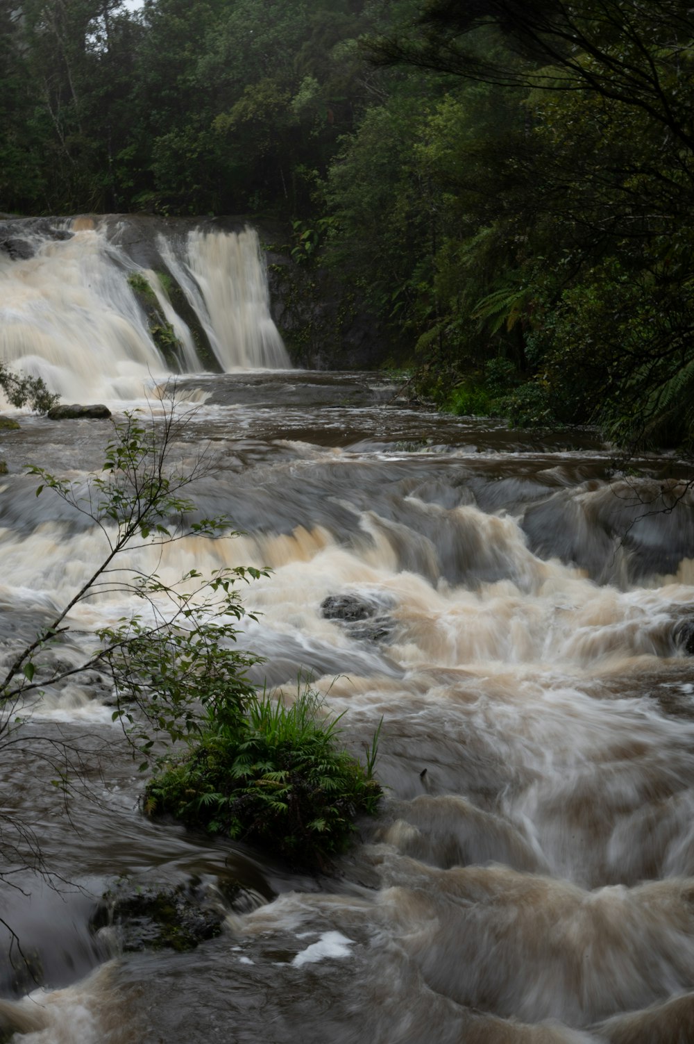 a river that has a bunch of water coming out of it