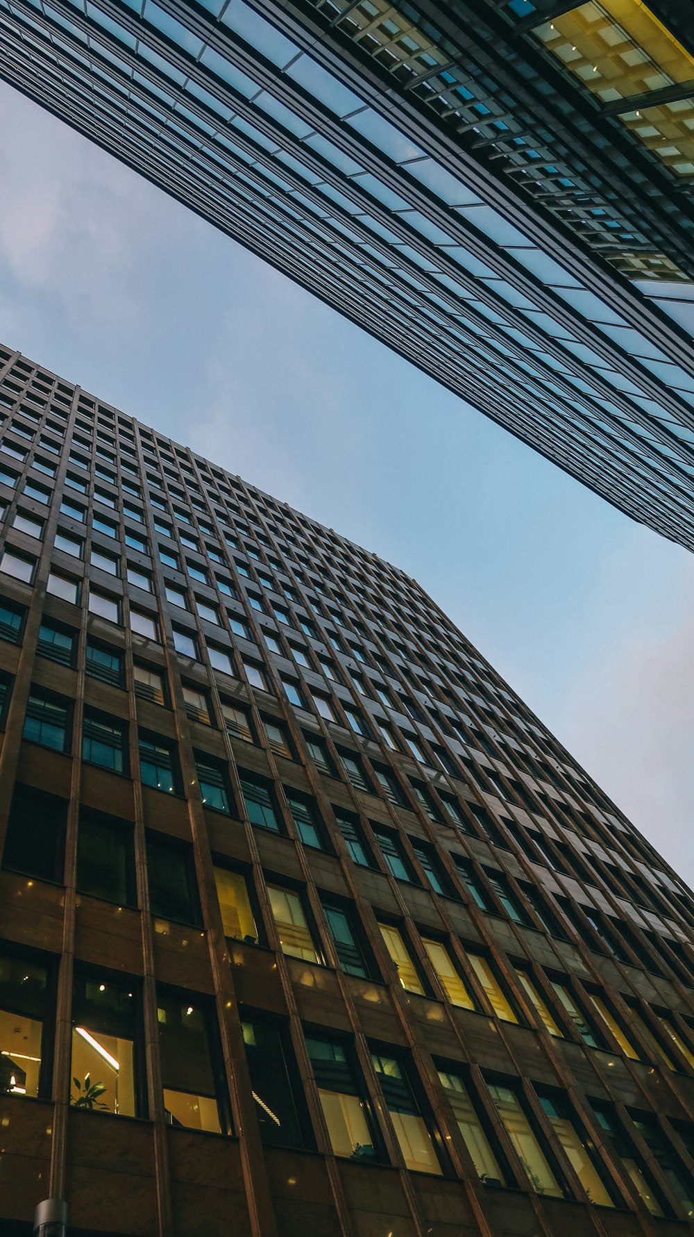 a very tall building with lots of windows