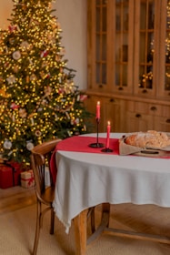 Close-up of a festive Christmas dish with vibrant colors and warm lighting.