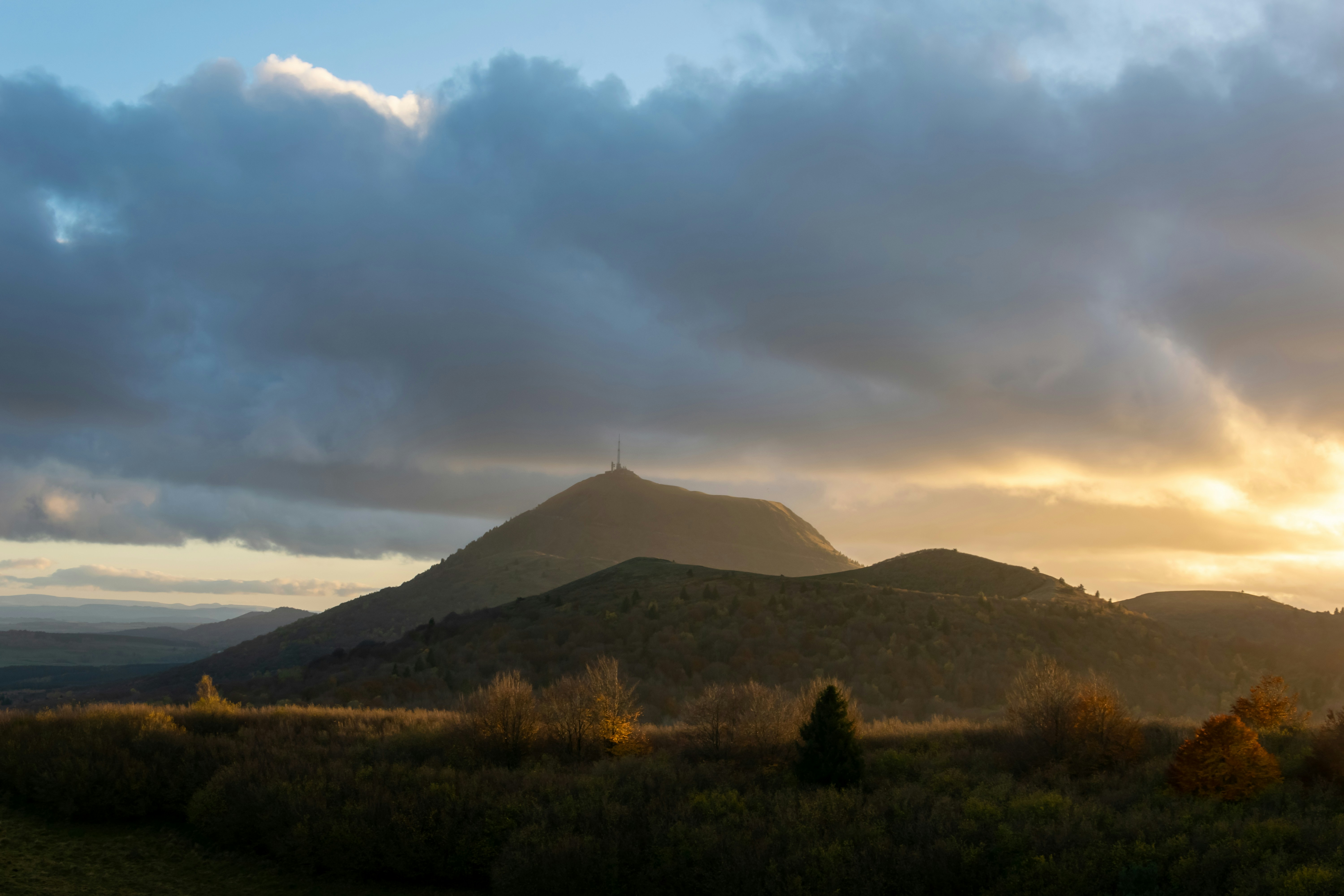 Clermont-Ferrand - Puy de Dôme during sunset