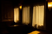 Soft lighting over salon interior