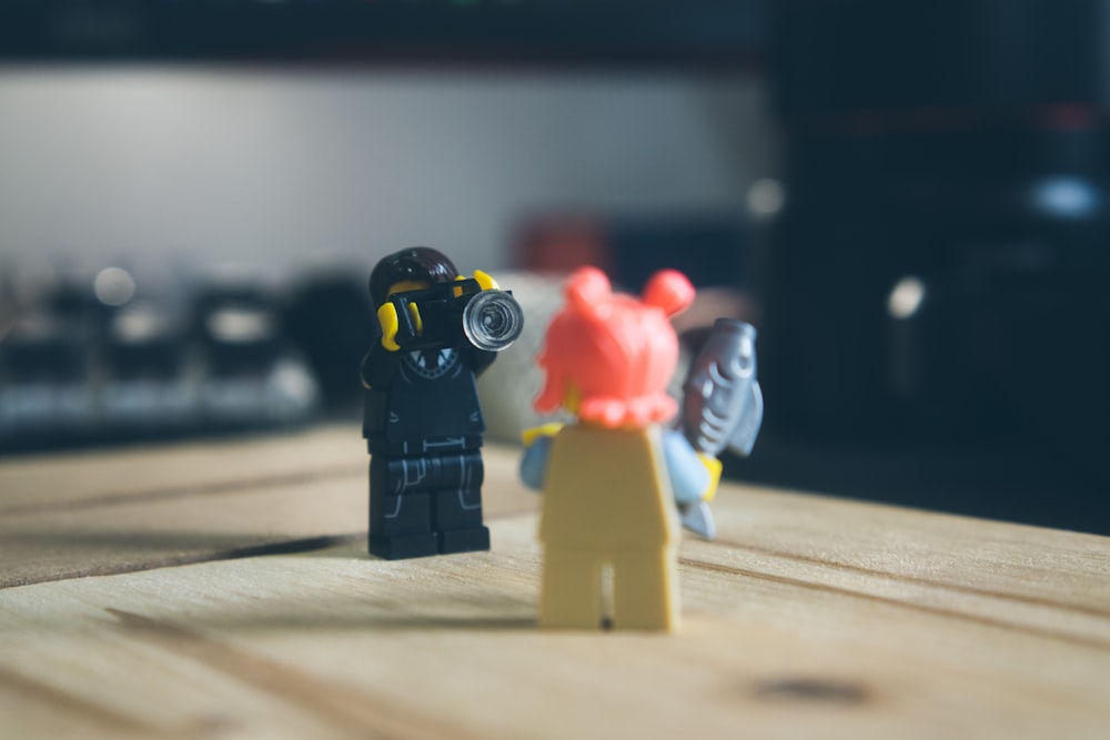 a couple of legos that are on a table