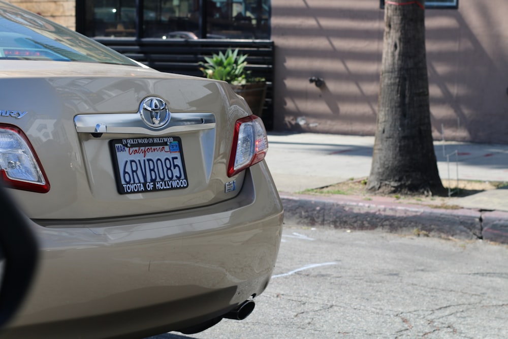 a car parked on the side of the road