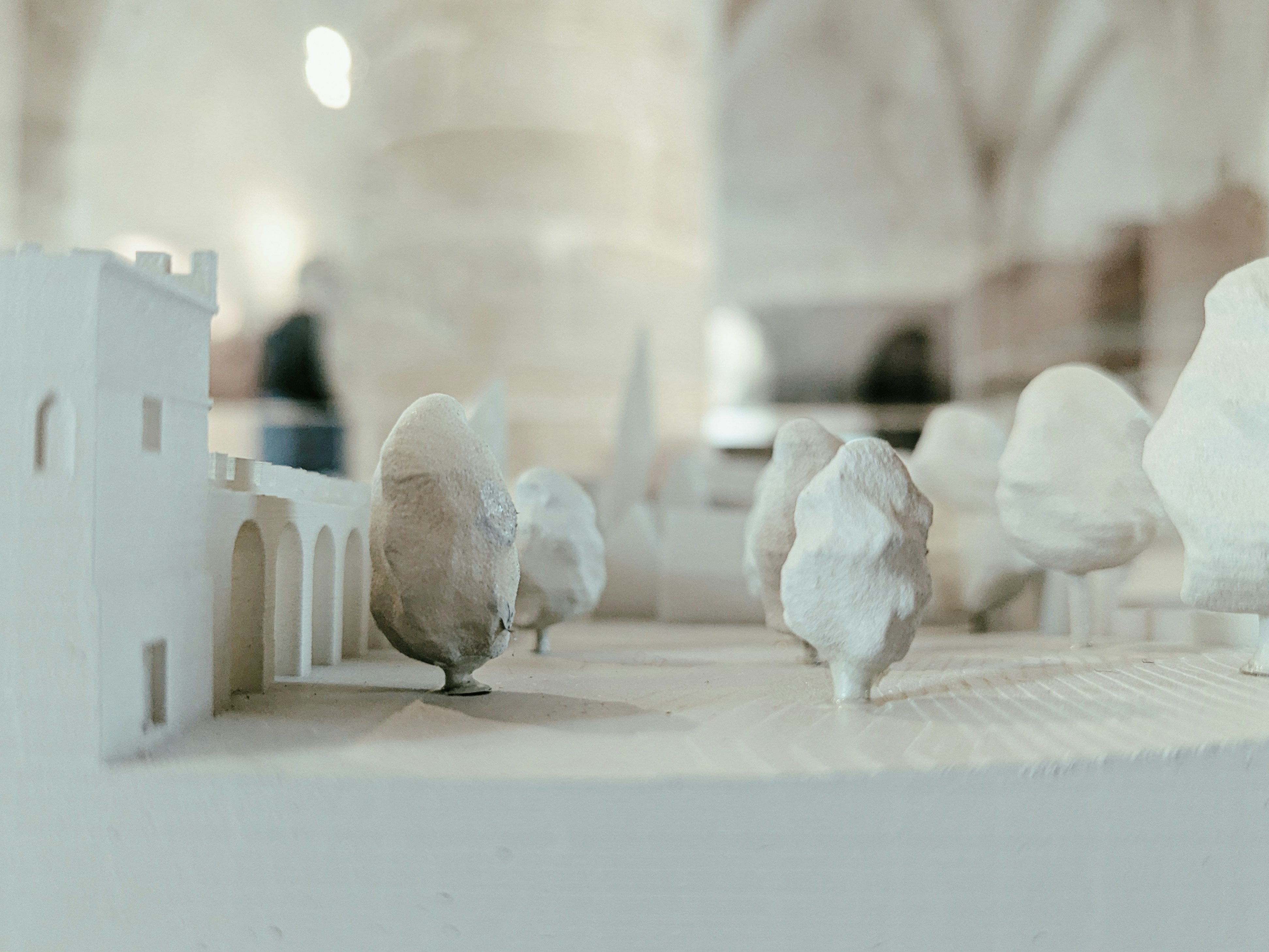 a close up of a model of a building