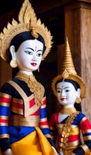 An illustration of traditional African symbols and orisás.