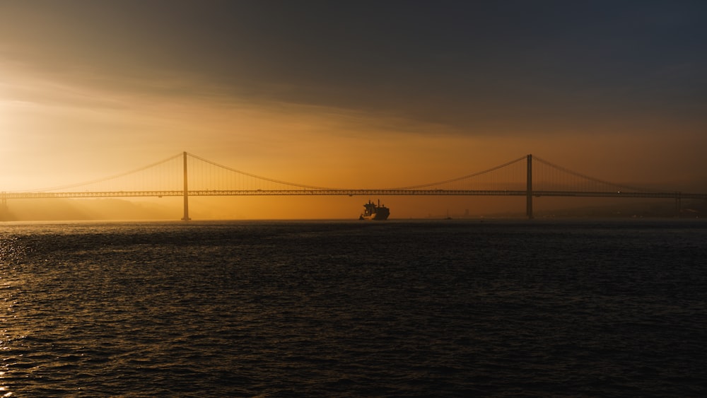 a large bridge over a body of water