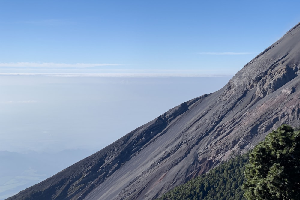 a view of the top of a mountain