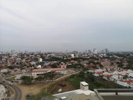 A panoramic shot of a mixed-use development featuring residential and commercial spaces.