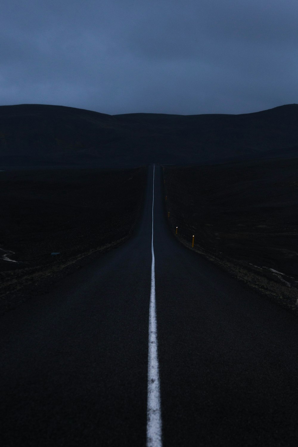 a long straight road in the middle of nowhere