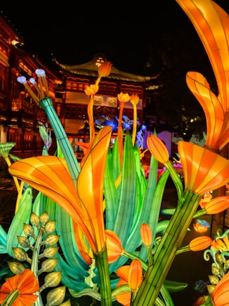 Colorful lanterns lighting up the night in Hoi An's ancient town