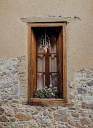 Natural jute valances hanging over a bright window, adding rustic charm.