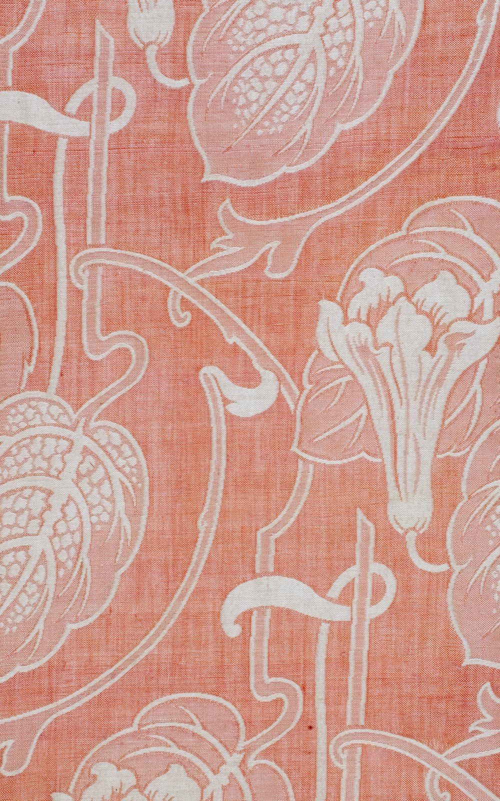 un gros plan d’un motif de fleur sur un tissu
