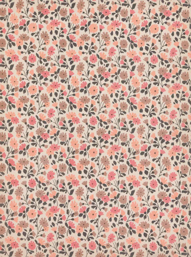 Soft cotton prints featuring delicate floral designs in gentle pastel shades