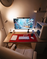 Urbancore Tech desktop setup featuring clean lines and modern accessories in a bright loft.