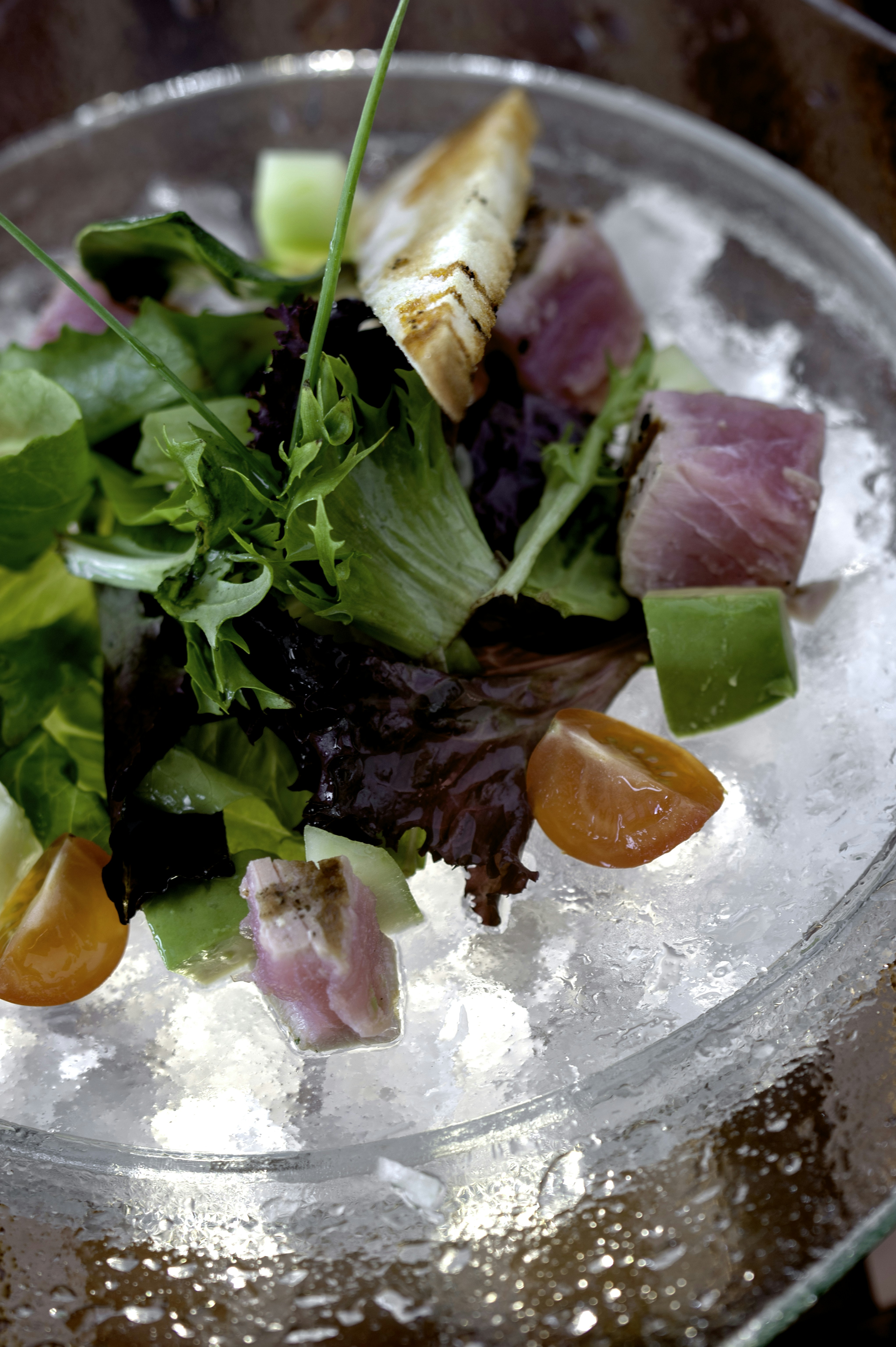 Crisp butter lettuce leaves filled with a creamy tuna salad made with avocado instead of mayo