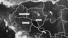 Map illustrating the former UN trust territory of Southern Cameroons with annotations.