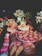 Close-up of colorful custom party favors arranged on a festive table.