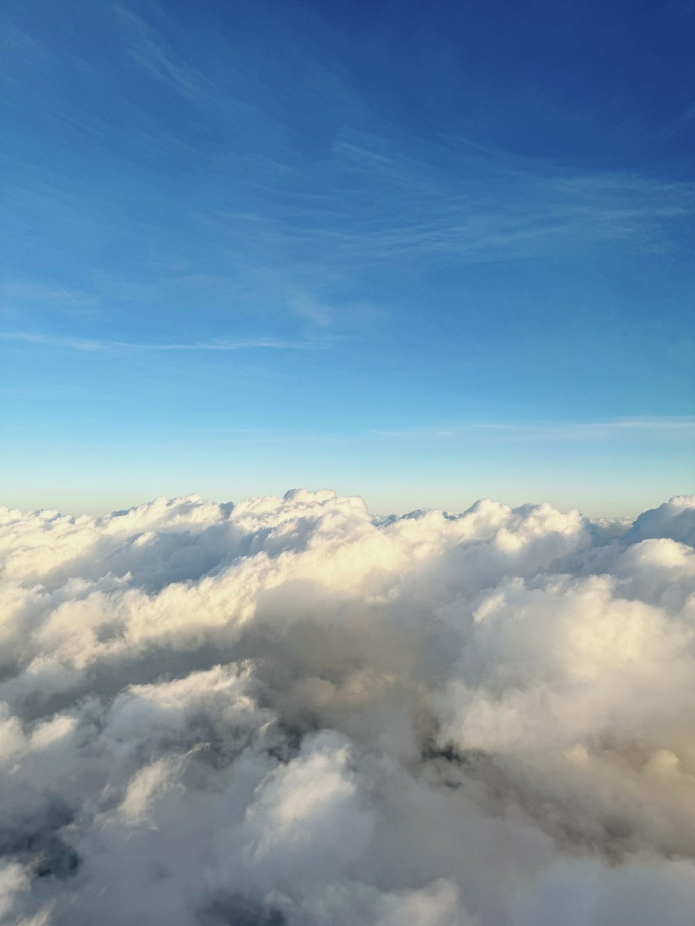 a view of the clouds from an airplane