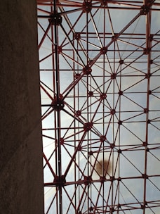 Image showing modern metal profiles used in dry construction frameworks.