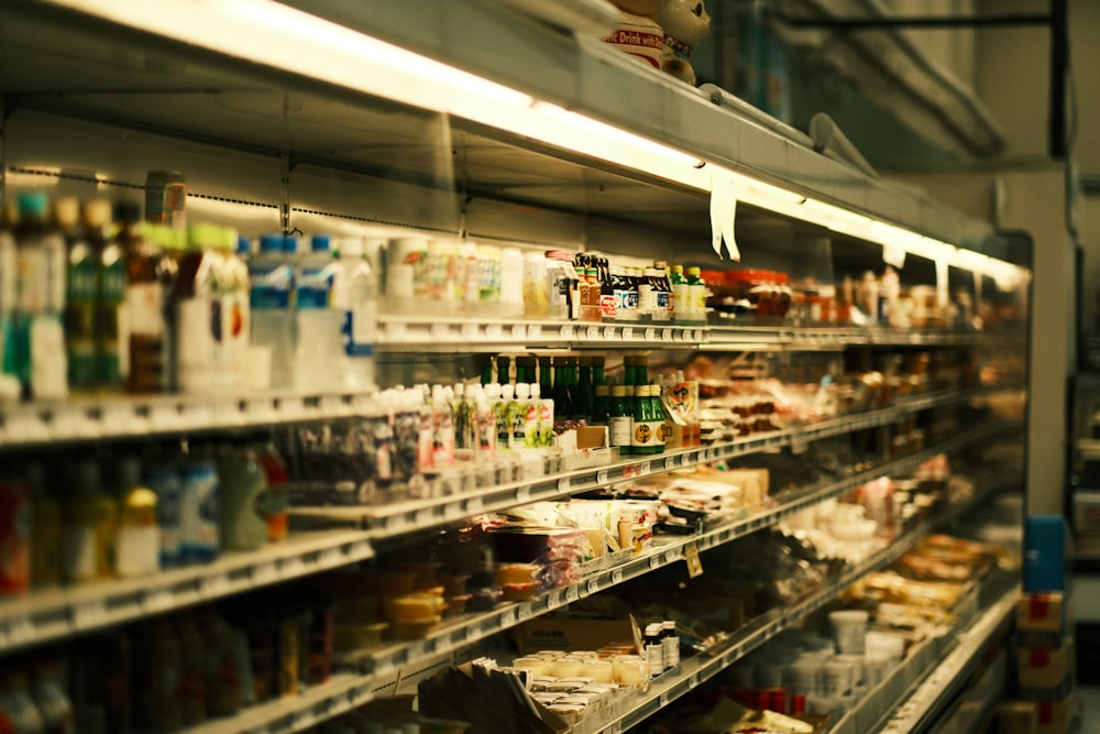 a grocery store filled with lots of food