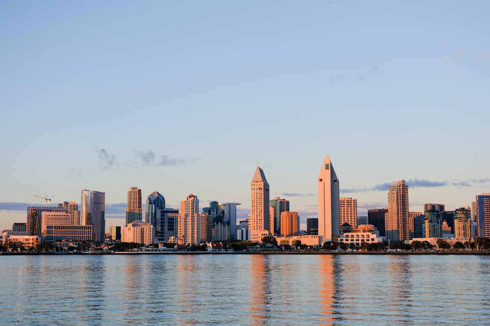 a view of a city from across the water