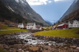 A picturesque village nestled in the Swiss countryside.
