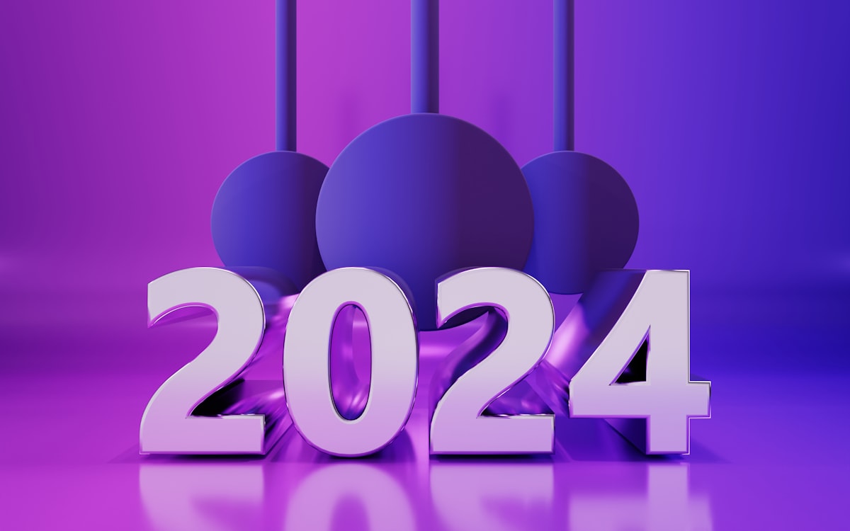 a purple background with three balls and the number twenty four