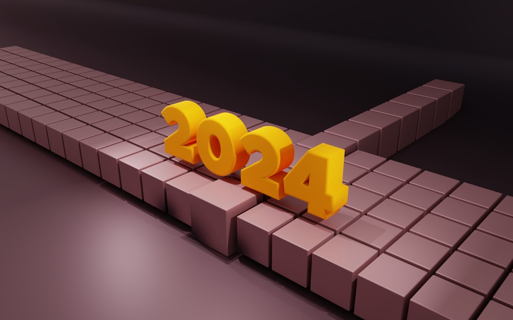 a 3d rendering of the word 4200 on a brick wall