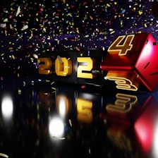 A vibrant display of colorful boxes showing age in different units with a cheerful birthday countdown.