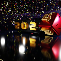 Timeline animation showing key milestones from 2016 to 2020 with elegant glowing markers.