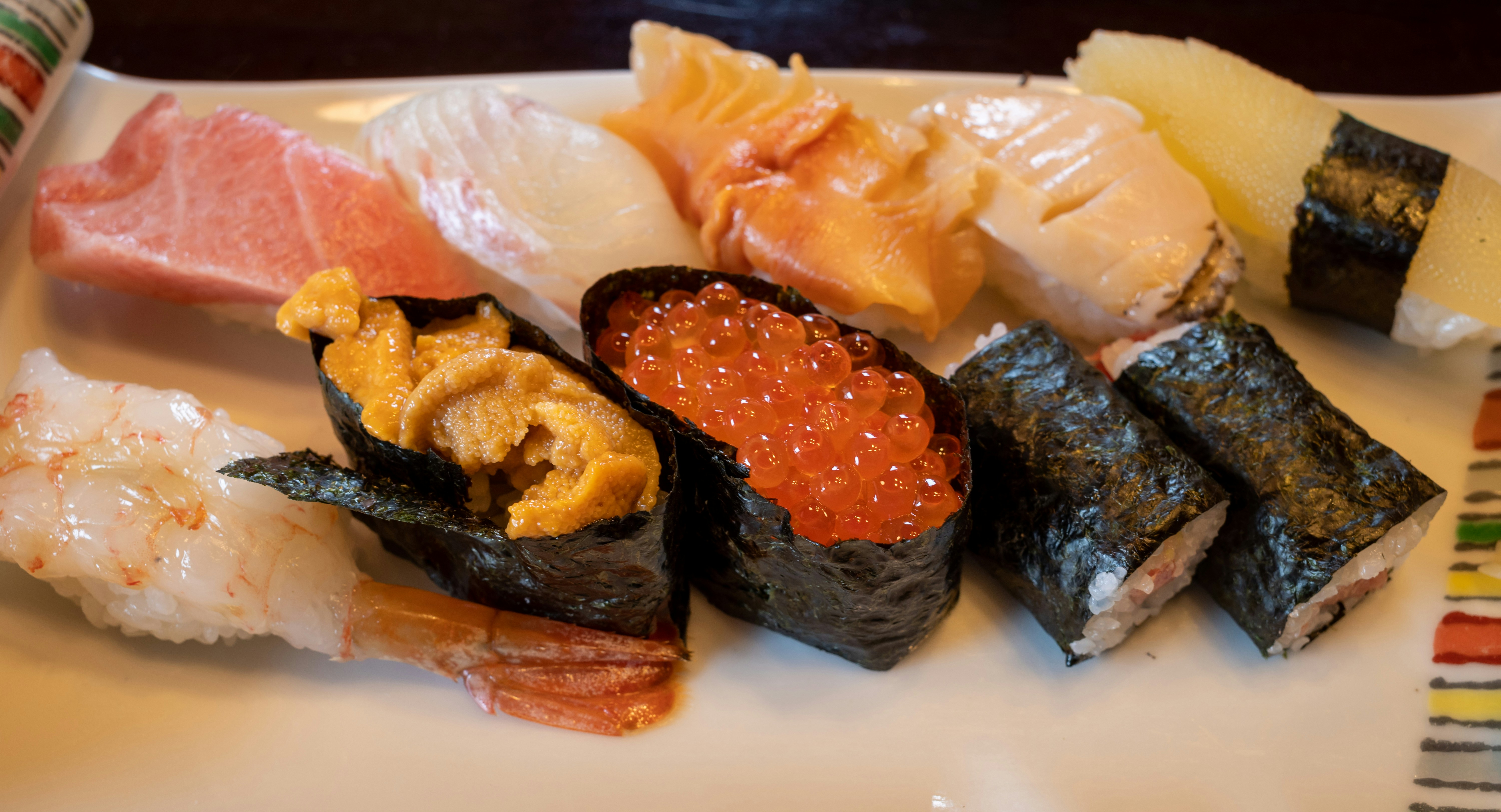 Nigiri with salmon roe