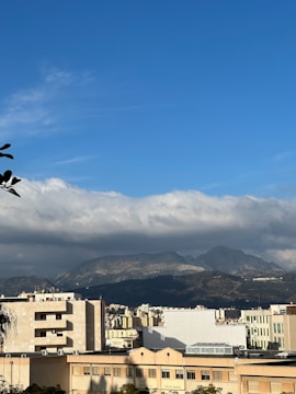 Sheridan, Wyoming skyline with clear blue skies.