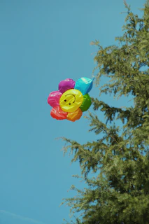 A child receiving a colorful balloon at a special smile campaign event.