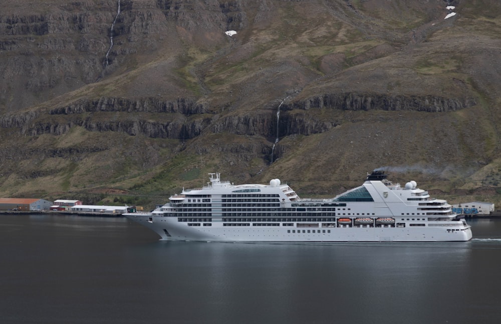 a large cruise ship in a body of water