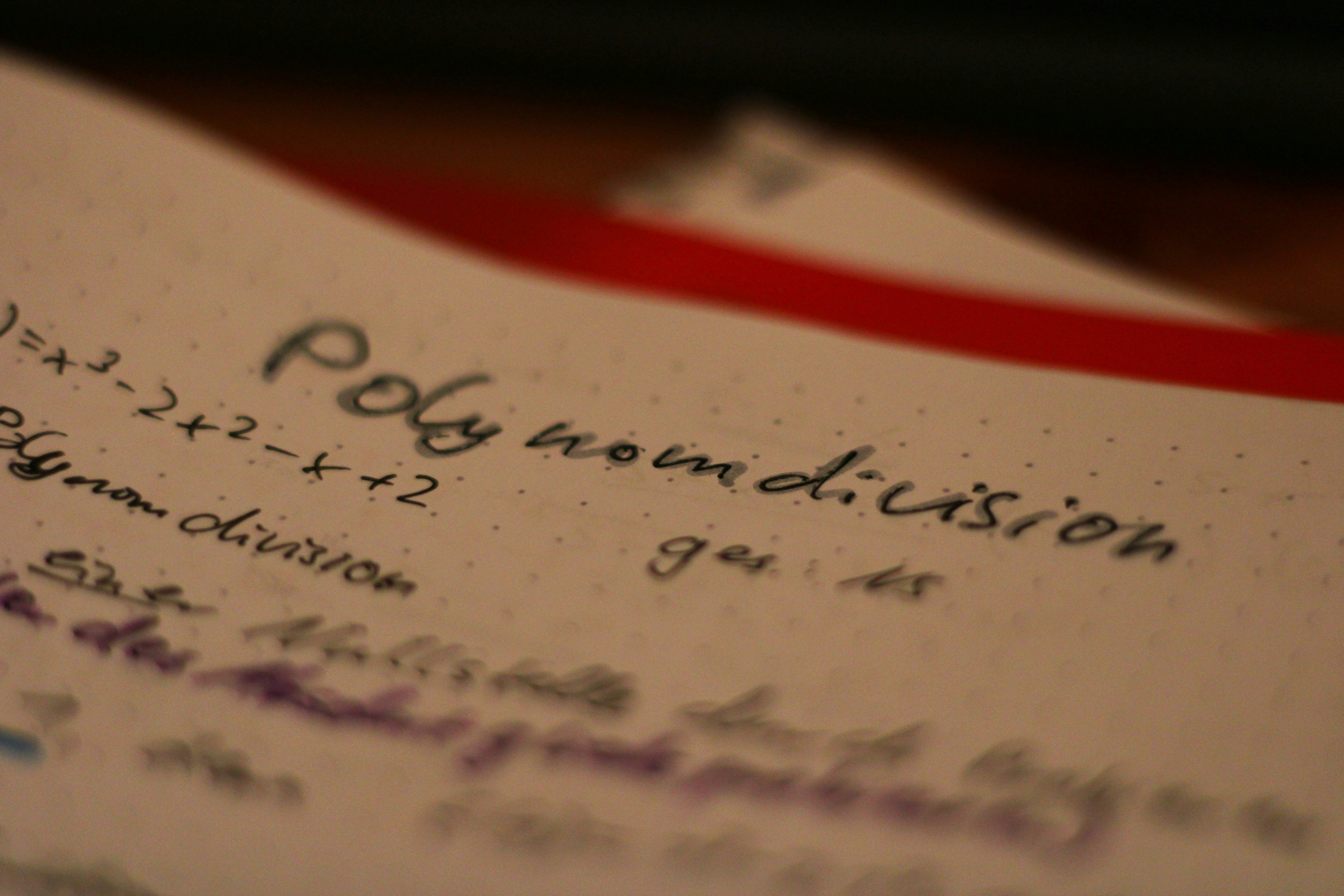 a close up of a paper with writing on it