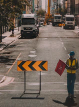 Close-up of a permit-ready traffic control design showing clear detour routes and signage.