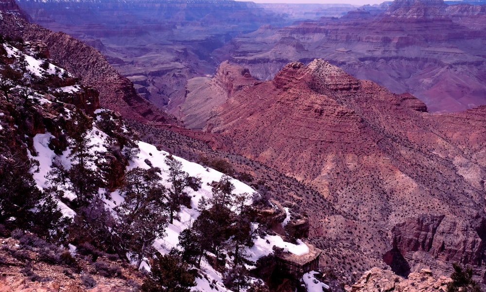 a view of the grand canyon from the top of a mountain