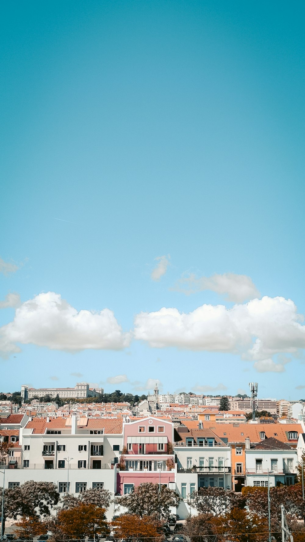 a view of a city from the water